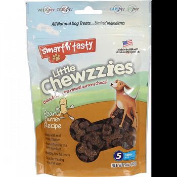 Smart N Tasty Little Chewzzies Dog Treats PEANUT BUTTER 5 OZ