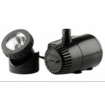 Fountain Pump With Automatic Shut-off & Led Light - 140 GPH