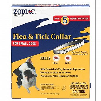 Zodiac 5 month Flea Collar - Small Dog