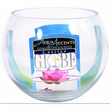 Aqua Accents Round Glass Bowl  .5 GALLON