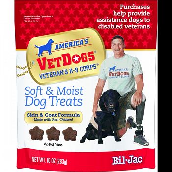 Bil-jac Vet Dog Soft And Moist Dog Treats CHICKEN 10 OZ (Case of 6)