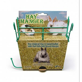 Hay Manger with Salt Hanger for Small Animals