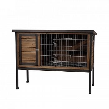 Wood Outdoor 1-Story Rabbit Hutch - Large - 48 in.