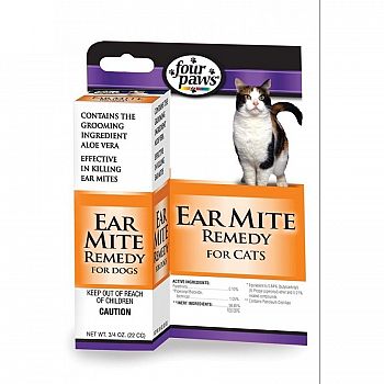Four Paws Ear Mite Remedy - Cats - .75 oz.