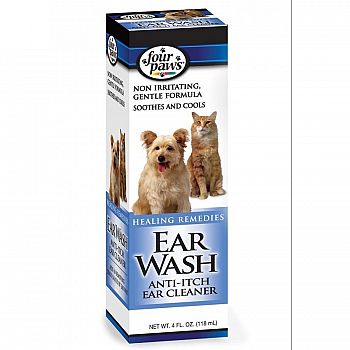 Ear Wash Anti Itch Cleaner for Pets - 4 oz.