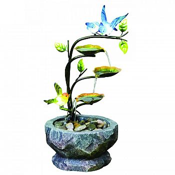 Nature Glow Love Birds Branch With Led Lights