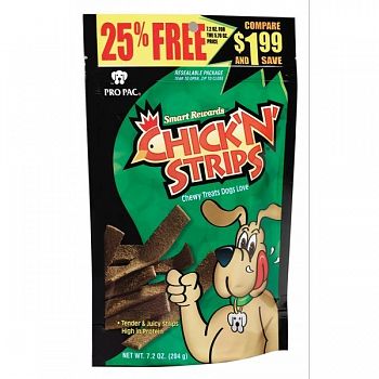 Chick N Strips Dog Treats 7.2 oz.  (Case of 10)