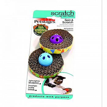 Spin And Scratch Cat Toy - 2 ct.