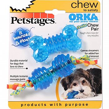 Orka Petite Chew Pair Dog Toy