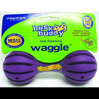 Busy Buddy Waggle PURPLE MEDIUM/LARGE