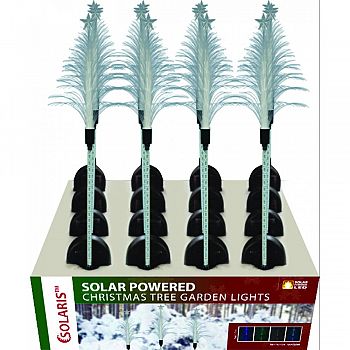 Solar Powered Christmas Tree Garden Lights ASSORTED 40 INCH (Case of 16)