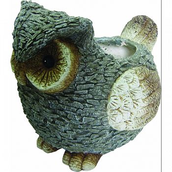 Owl Planter GRAY/WHITE 15X12X13 INCH