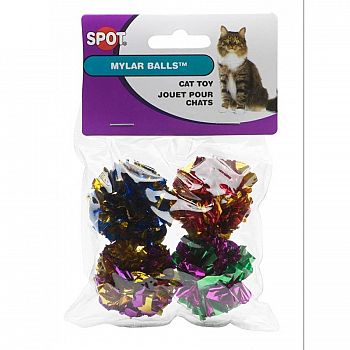 Mylar Balls Cat Toys - 4 pack