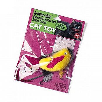A-Door-Able Plush Bird Cat Toy