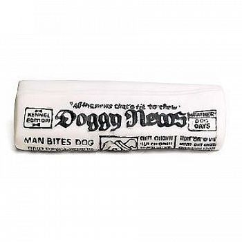 Vinyl Newspaper Dog Toy 6.5 inches