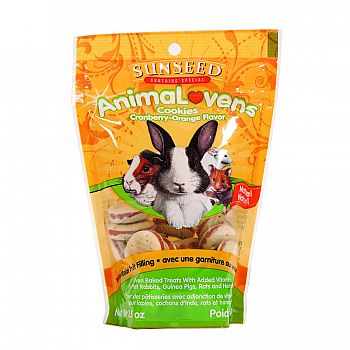 Animalovens Cookies for Small Pets - Cranberry Orange 3.5 oz.