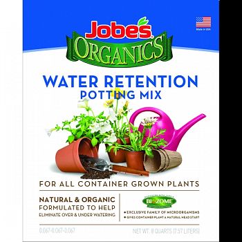 Jobes Organics Potting Mix Water Retaining  8 QUART