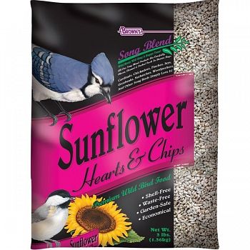 Songblend Sunflower Hearts and Chips 3 lbs (Case of 6)