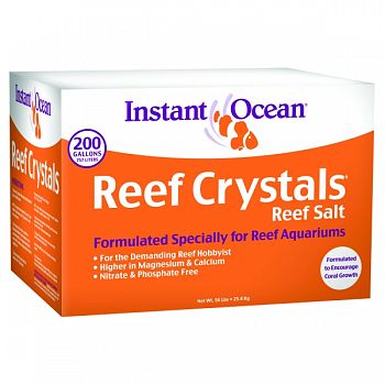 Instant Ocean Reef Crystals Reef Salt For Aquarium  200 GALLON BOX