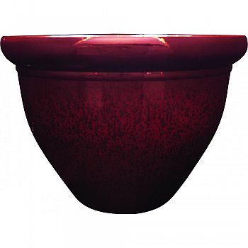 Pizzazz Pop Resin Pottery Planter WARM RED 12 INCH (Case of 12)