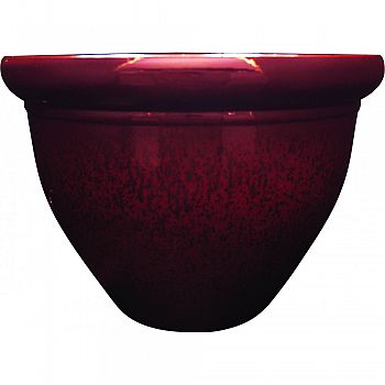 Pizzazz Pop Resin Pottery Planter WARM RED 16 INCH (Case of 6)
