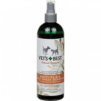 Vets Best Natural Anti-flea Easy Spray Shampoo - 16 oz.
