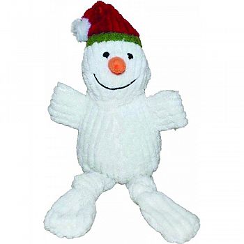 Holiday Corduroy Plush Dog Toy SNOWMAN 10 INCH