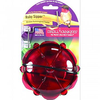 Ruby Sipper Hanging Hummingbird Feeder RUBY/CLEAR 5 OUNCE CAP