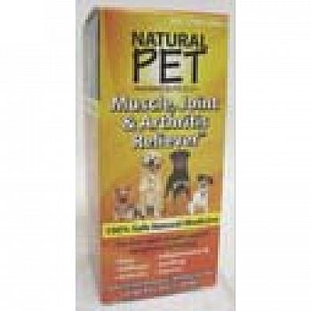 Natural Pet Muscle, Joint and Arthritis Relief Dog Supplement - 4 oz.