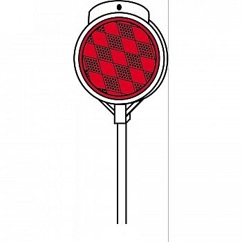 Red Plastic Driveway Visibility Marker 
