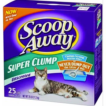 Scoop Away Super Clump Cat Litter UNSCENTED 25 POUND