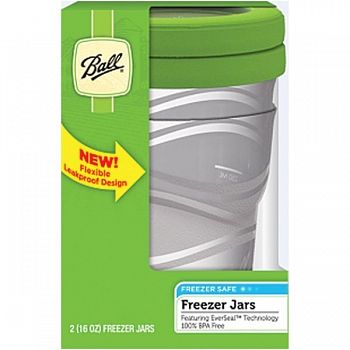 Ball Plastic Freezer Jars With Everseal - 16 oz./2 ct.