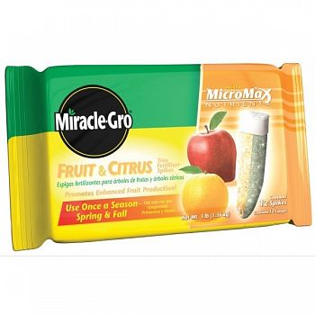 Miracle Gro Fruit and Citrus Tree Fertilizer Spikes  (Case of 12)