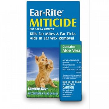 Ear Rite Miticide for Cats and Kittens
