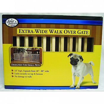 Extra Wide (48-80 inch) Walk-Over Gate