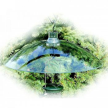 Clear Hang or Mount Baffle for Bird Feeders 16 in.