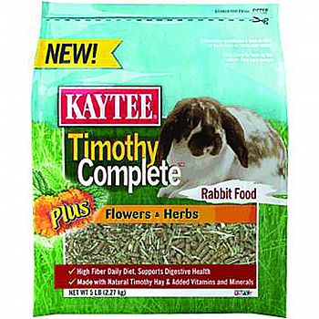 Timothy Complete Plus Flowers & Herbs Rabbit Food - 4.5 lb.
