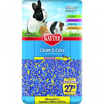 Clean And Cozy Small Pet Bedding PURPLE/YELLOW 500 CUBIC INCH