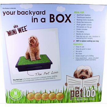 Pet Loo Backyard In A Box Mini Wee GREEN/BLACK MEDIUM