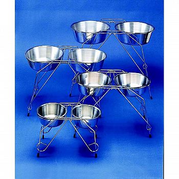 Stainless Steel Elevated Pet Double Diner