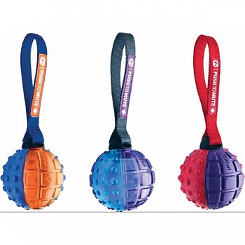 Push To Mute Ball With Strap ASSORTED 3 INCH