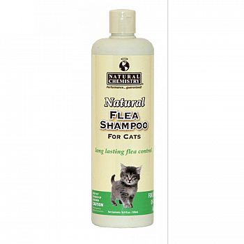 Natural Flea and Tick Shampoo for Cats 16 oz