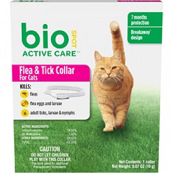 Bio Spot Active Care Flea & Tick Collar For Cats