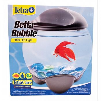 Betta Bubble Betta Bowl With Led Light - .5 Gal.