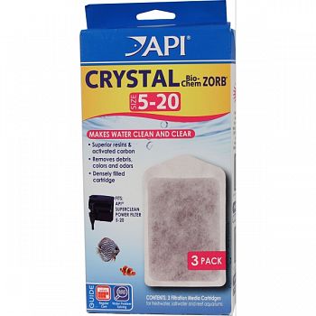 Crystal Bio-chem Zorb Filter Replacement Cartridge  SIZE 5-20/3PACK