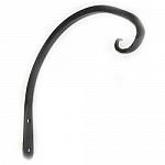 This downturn curved hanger is perfect for displaying your flowering plants and more. Great for hanging a bird feeder near a window. Finish is a black powder coat that resists rust. Place hook indoors or outdoors.