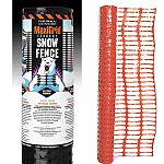 High visibility plastic snow fence. Reusable, rolls or folds for storage. Easy Gardener is a leader in snow fencing. 4 feet in height and a length of 50 feet.