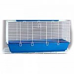 Perfect for rabbits, guinea pigs, and other small animals. 6.5 inch deep tub to contain mess. 2 large doors for easy access to pets. 2 assorted cages per pack. Cage dimensions: 40 x 21 x 21.