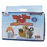 The super absorbent wee-wee pad is scientifically treated toattract puppies when nature calls. Plastic lining prevents damage to floors and carpets. Four paws wee-wee pads are versatile in that they can be used for training. 23 x 22 inches