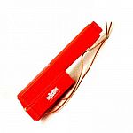 The Hot-Shot prod uses batteries to power an electronic circuit that generatesa high voltage pulse. This pulse is delivered by lightly touching the animalwith the two electrodes. Hot shot replacement handle for the red one.